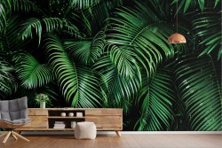 Carta da Parati foresta foglie tropicali natura