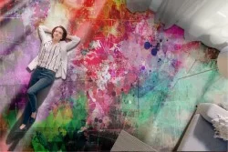 Abstract colors wallpaper modern design spots