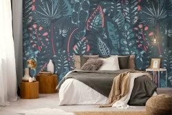 Abstract Wallpaper Stylized Nature Leaves