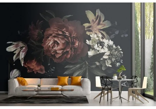 Wallpaper bouquet flowers vintage nature 2