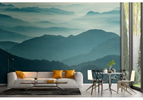 Wallpaper landscape mountains with nature forests 2