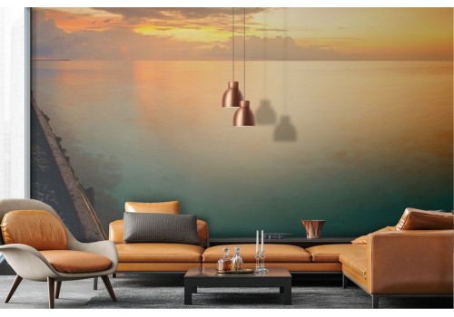 Wallpaper landscape sea at sunset dawn 2