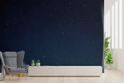 Starry night sky landscape wallpaper