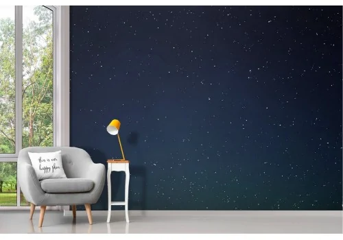 Carta da Parati cielo stellato notte paesaggio 2