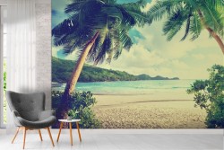 Carta da Parati spiaggia tropicale paesaggio natura