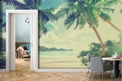 Tropical Beach and Sea Wallpaper
