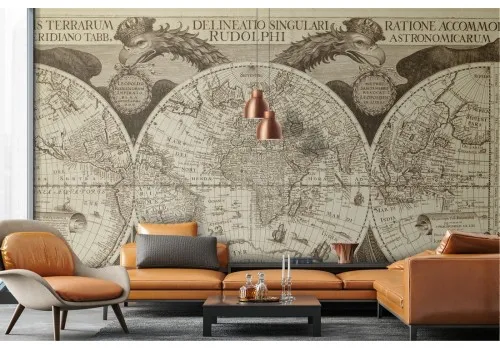 Ancient Mediterranean world map wallpaper 2