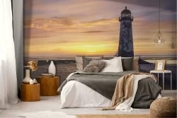 Wallpaper Dawn Sunset Beach and Sea