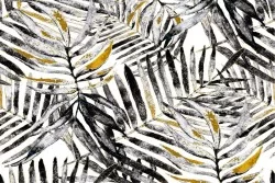 Carta da Parati Design e Stili Flora e Fauna Foglie Moderna Natura Stilizzata