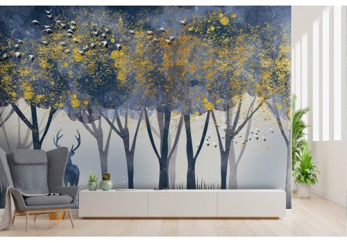 Abstract Forest Glamour Nature Wallpaper