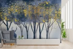 Abstract Forest Glamour Nature Wallpaper