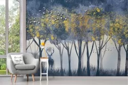 Abstract Forest Glamour Nature Wallpaper