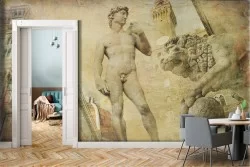 Florence vintage statues wallpaper