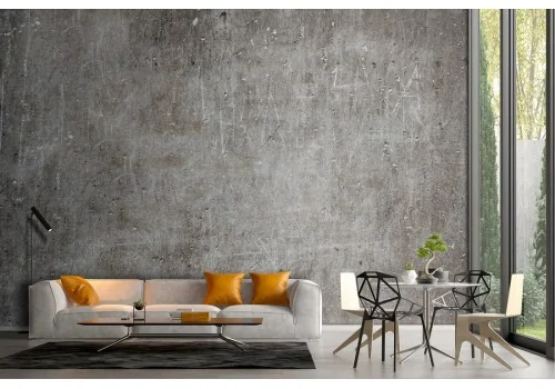 Brown worn cement surface wallpaper 2