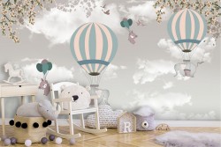 Wallpaper Animals birds Rockets airplanes hot air balloons