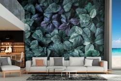 Carta da Parati natura cespuglio foglie verdi