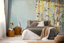 Carta da Parati Alberi Natura Orientale zen