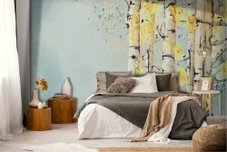 Oriental Nature Zen Trees Wallpaper