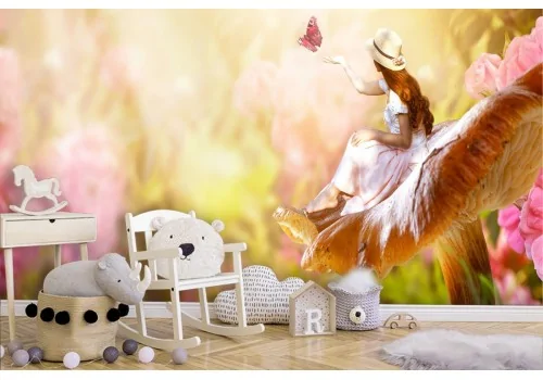 Wallpaper girl flowers nature fantasy