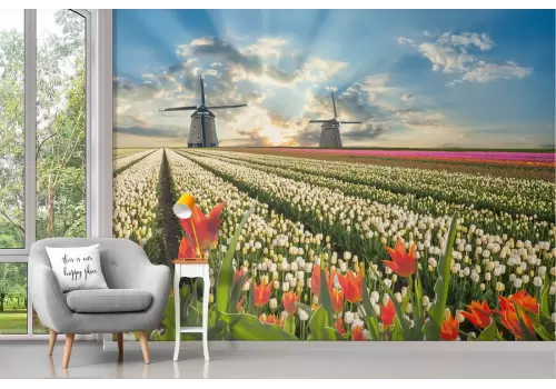 Carta da Parati natura prato fiorito 2