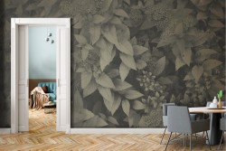 Carta da Parati foglie natura design filtro antico