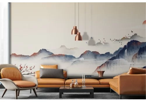 Wallpaper mountains abstract landscape nature 2