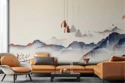 Wallpaper mountains abstract landscape nature