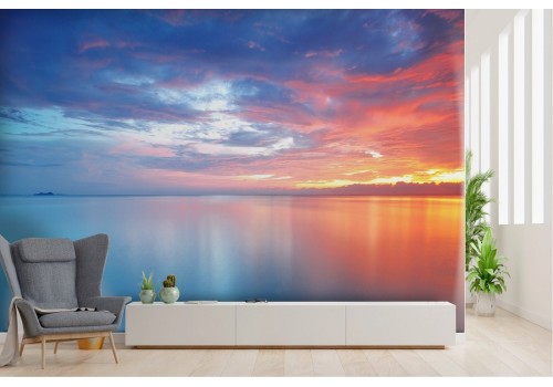 Wallpaper landscape sea with sky sunset dawn