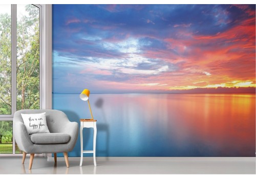 Wallpaper landscape sea with sky sunset dawn 2