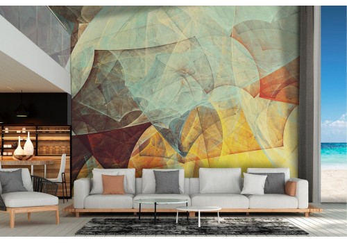 Abstract wave wallpaper modern color design