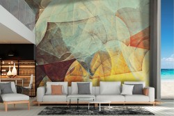 Abstract wave wallpaper modern color design