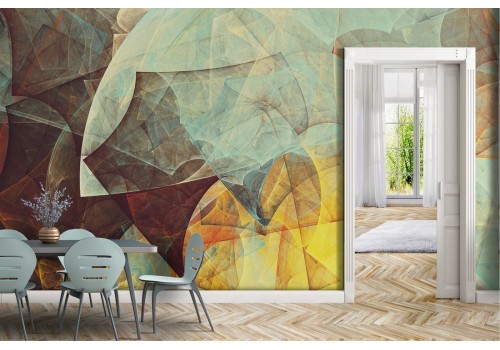 Abstract wave wallpaper modern color design 2