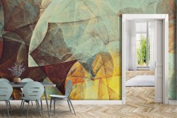 Abstract wave wallpaper modern color design