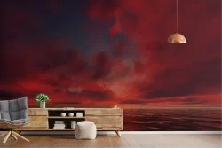 Carta da Parati Alba Tramonto Natura Spiaggia e Mare