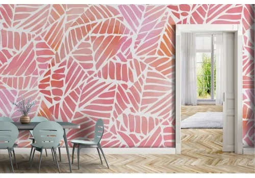 Carta da Parati righe e geometrie illustrazione design moderno 2