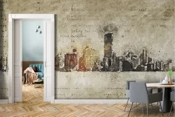 Wallpaper City Paintings and Stylized Watercolors