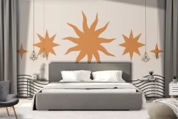 Carta da Parati Orientale zen Stilizzata Righe e Onde