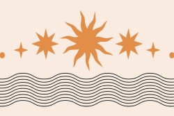 Wallpaper Design and Eastern Zen Styles Stylized Stripes and Waves