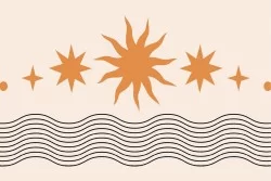 Wallpaper Design and Eastern Zen Styles Stylized Stripes and Waves