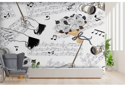 Carta da Parati decorazione teatro opera musicale