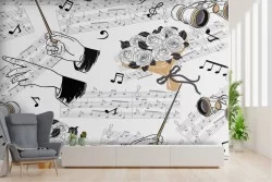 Carta da Parati decorazione teatro opera musicale