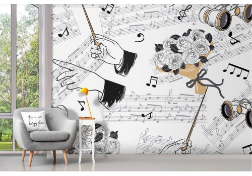 Carta da Parati decorazione teatro opera musicale 2