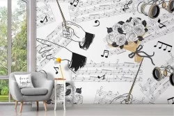 Wallpaper decoration theater opera musical