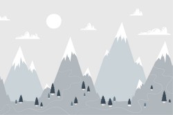 Carta da Parati Bambini Paesaggi