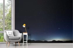 Carta da Parati paesaggio cielo stellato