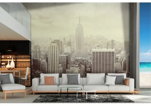 Carta da Parati New York skyline città paesaggio