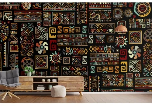 Abstract Geometric Wallpaper from the '70s