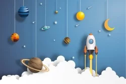 Kids Wallpaper Space and Planets