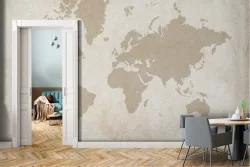 Carta da Parati Mappe Moderna Stilizzata