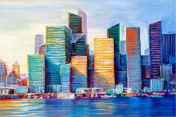 Wallpaper Design and Styles Maps City Transportation Modern Stylized City